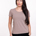 Tampūs medvilniniai marškinėliai trumpomis rankovėmis